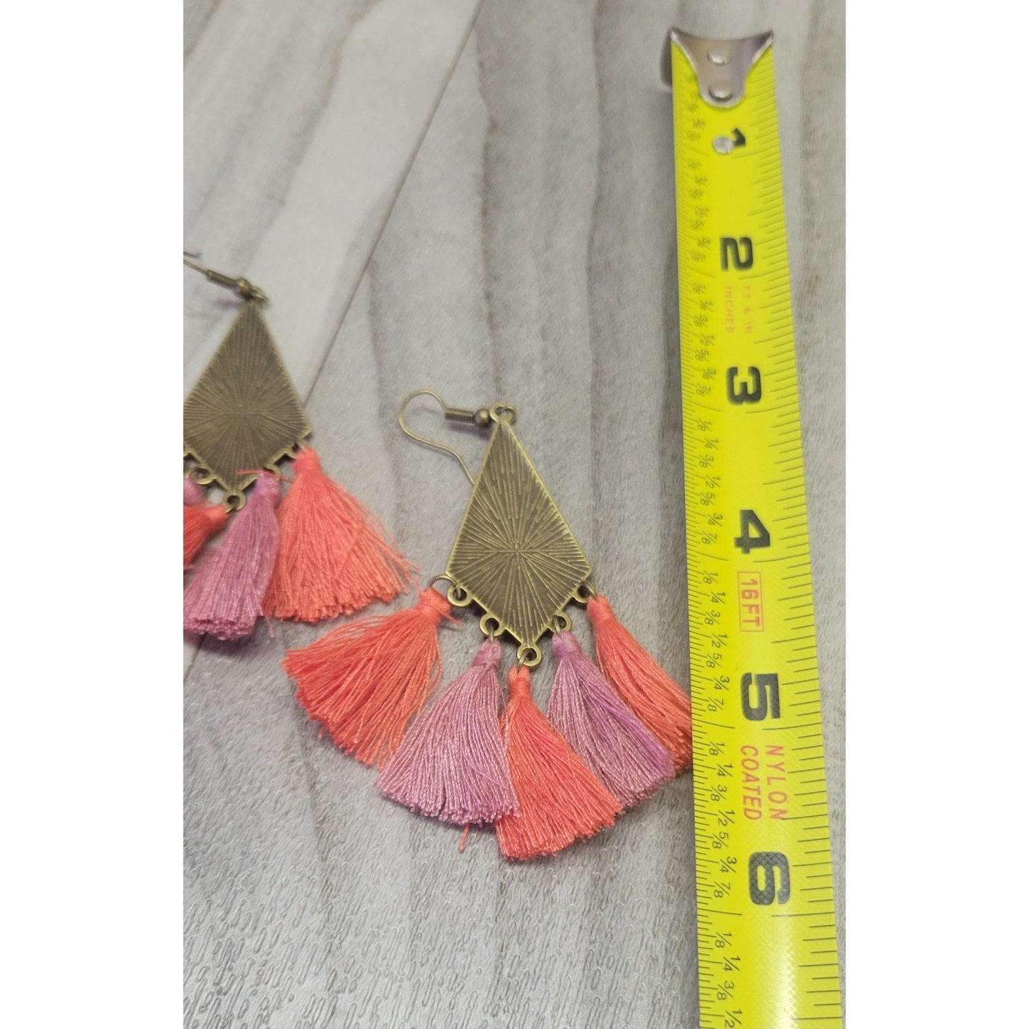 Tassel multicolor dangle earrings