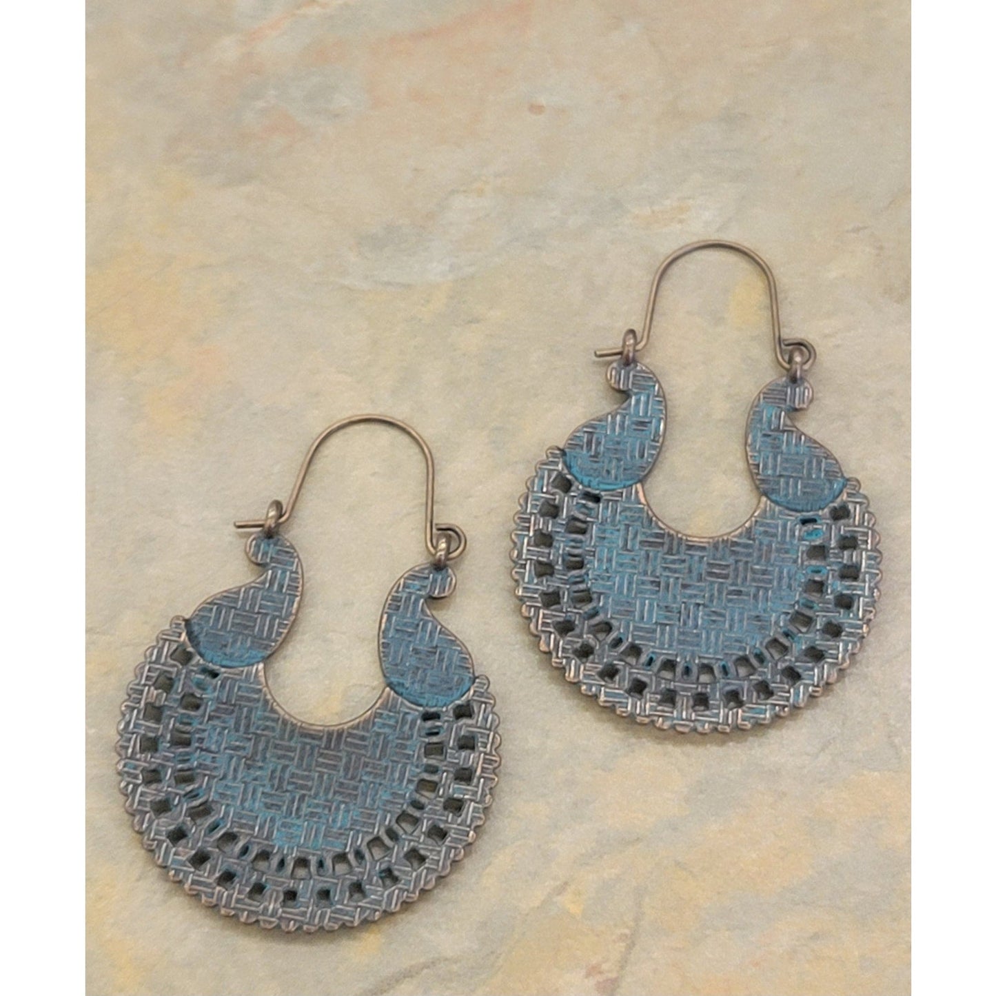 Boho Hoop earrings W/ Swirls