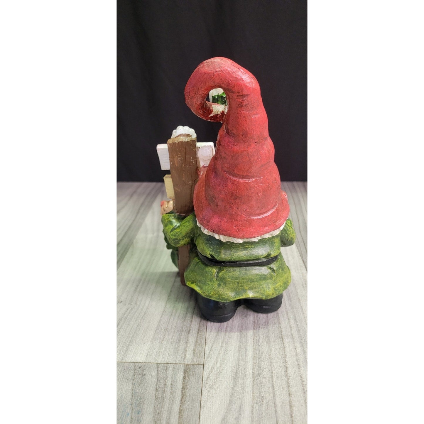 Spring Garden Gnome with Red Hat