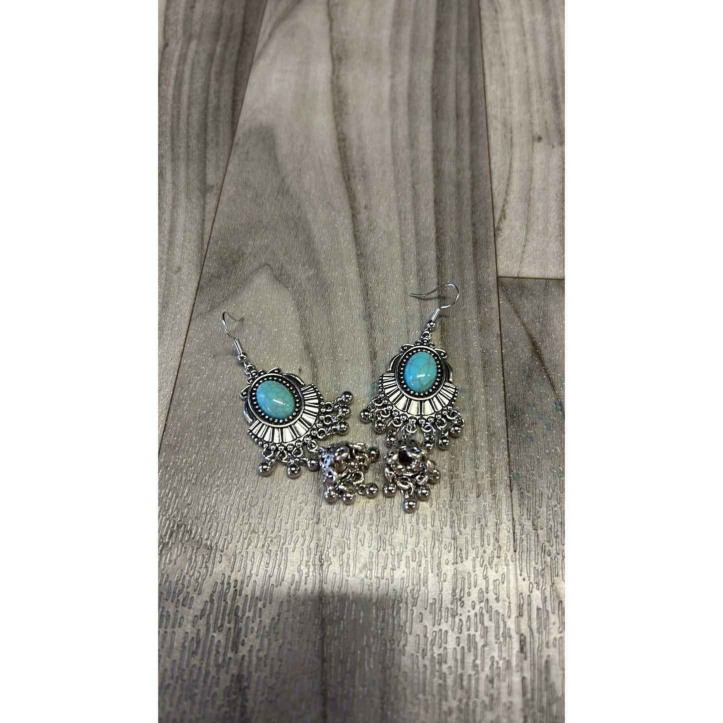 Turquoise dangly earrings