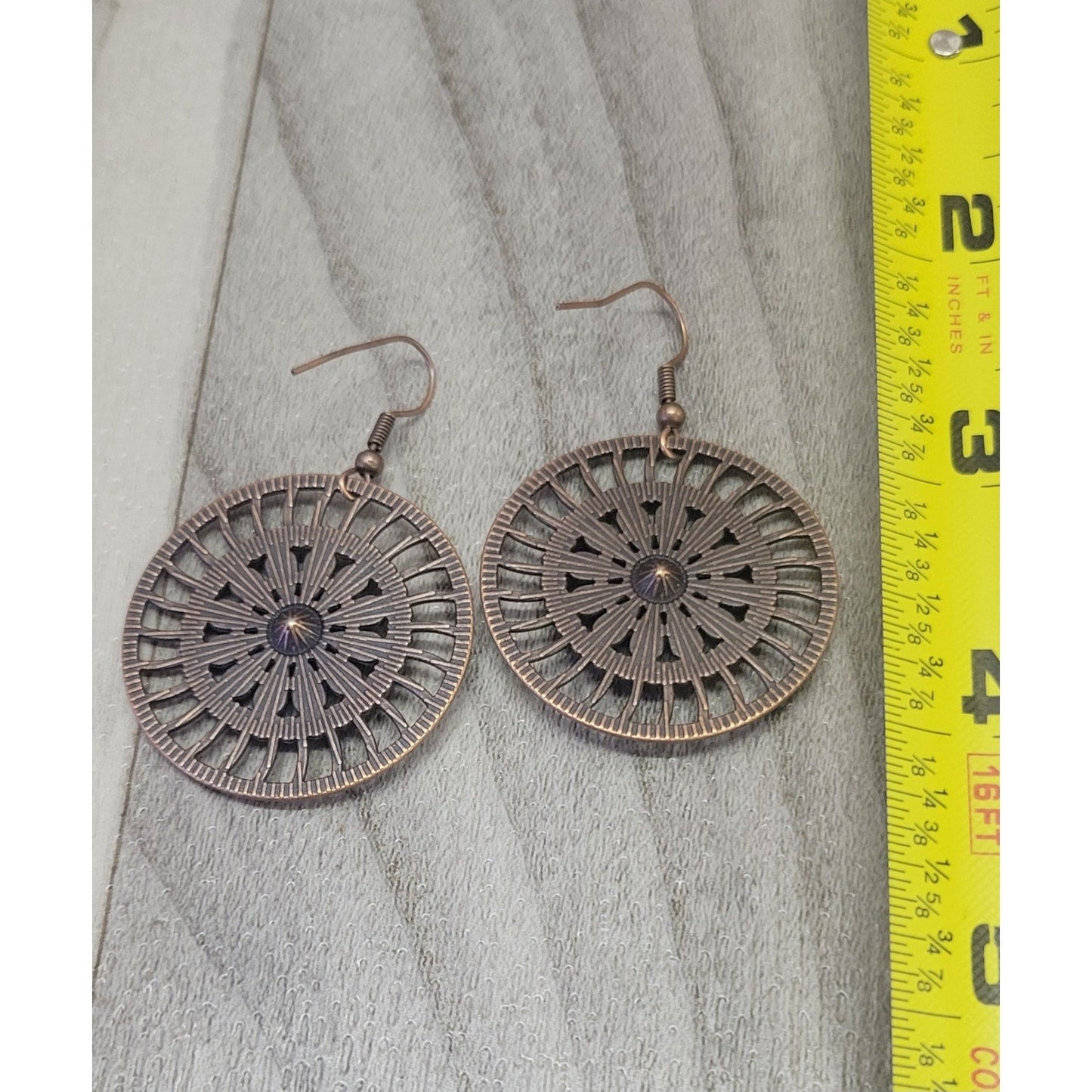 Boho wheel multicolor earrings