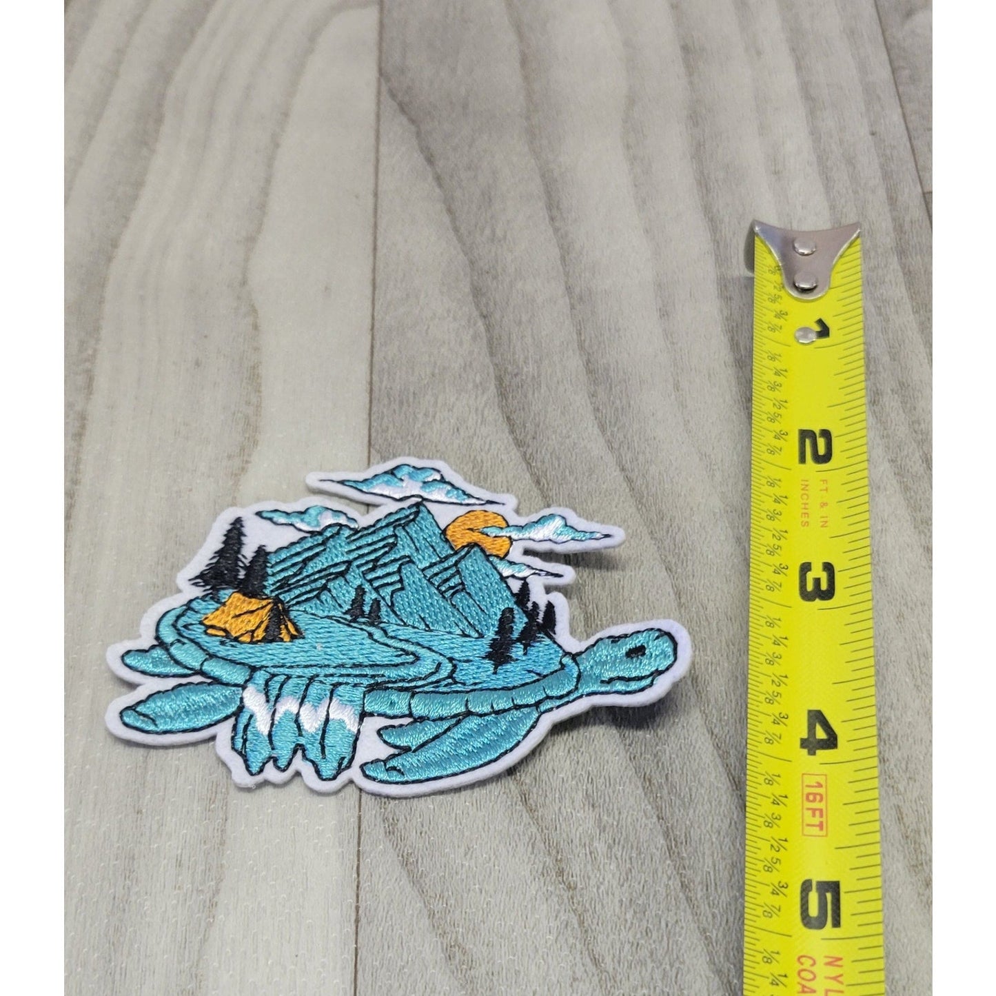Sea Turtle Embroidery Iron on Patch