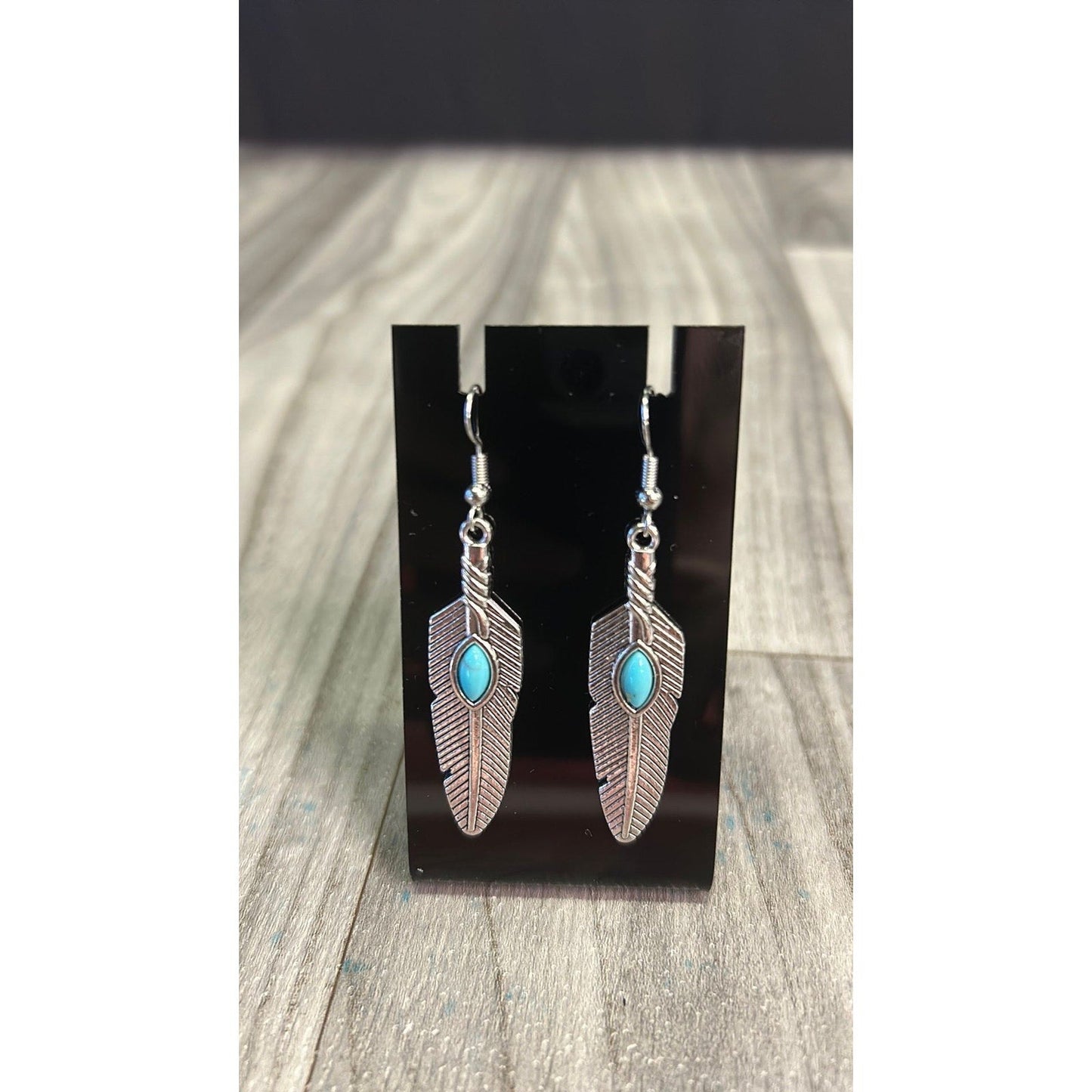 Feather earrings