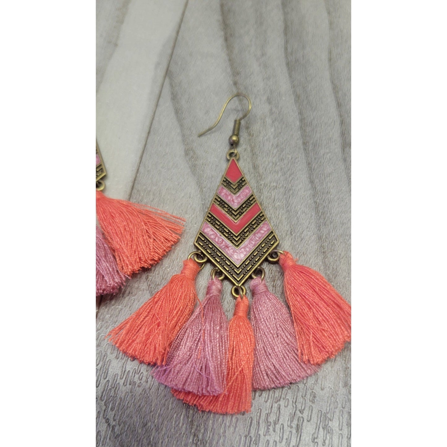 Tassel multicolor dangle earrings