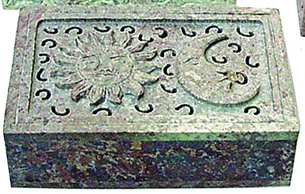 Soapstone Box Sun & Moon
