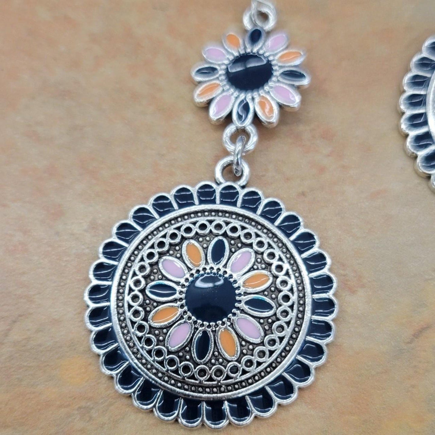 Lightweight Boho flower earrings