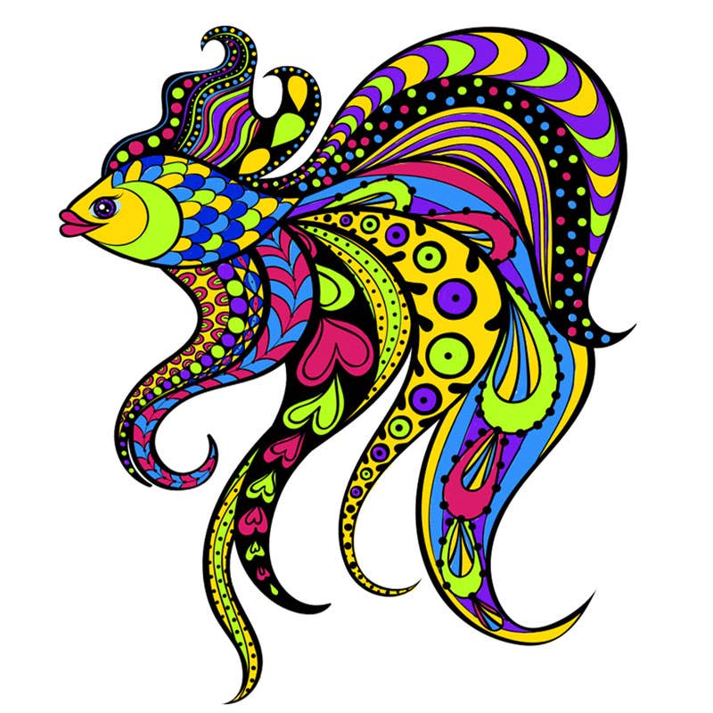 Koi Fish Embroidered Patch
