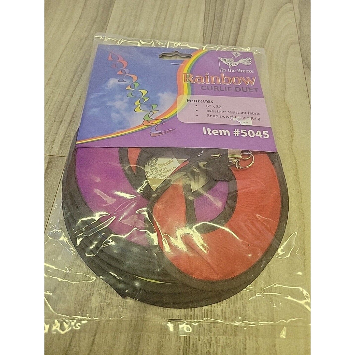 Rainbow Curly Duet Wind Spinner