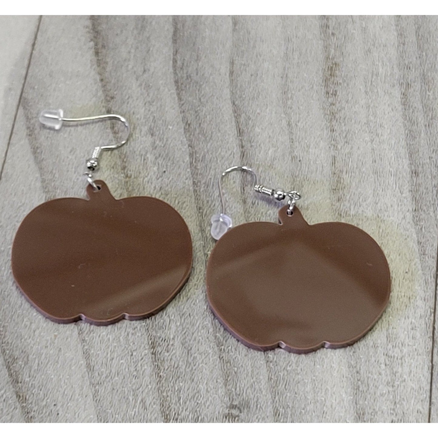 Teal leopard Pumpkin Earrings