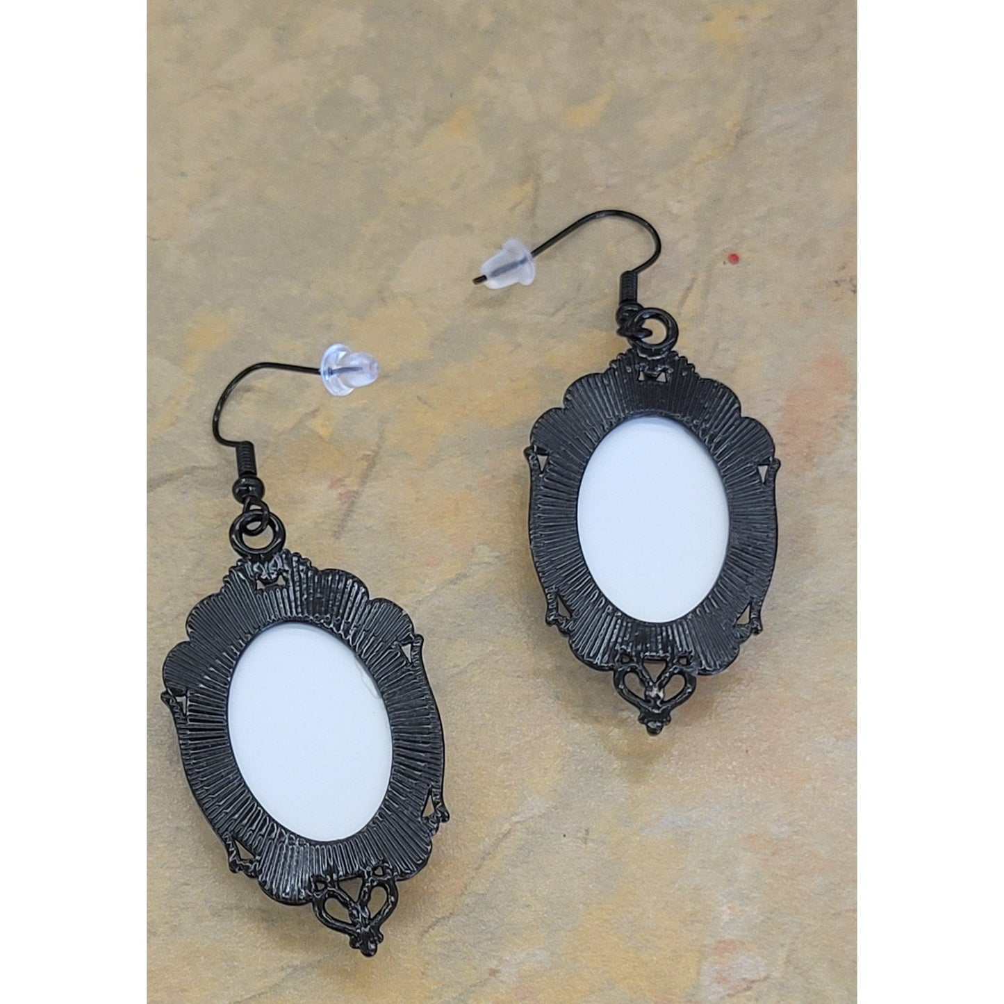 Domed Gothic Bat Earrings Halloween Earrings, Fall Gifts, Costume Bats