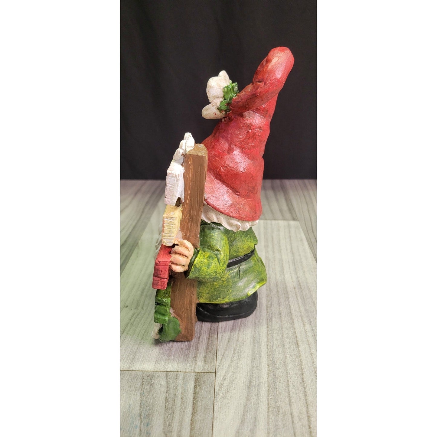 Spring Garden Gnome with Red Hat