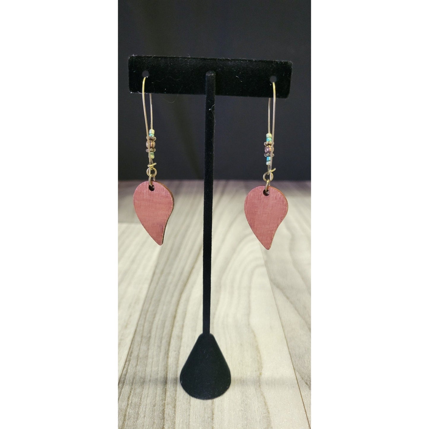 Bohemian leaf dangle earrings