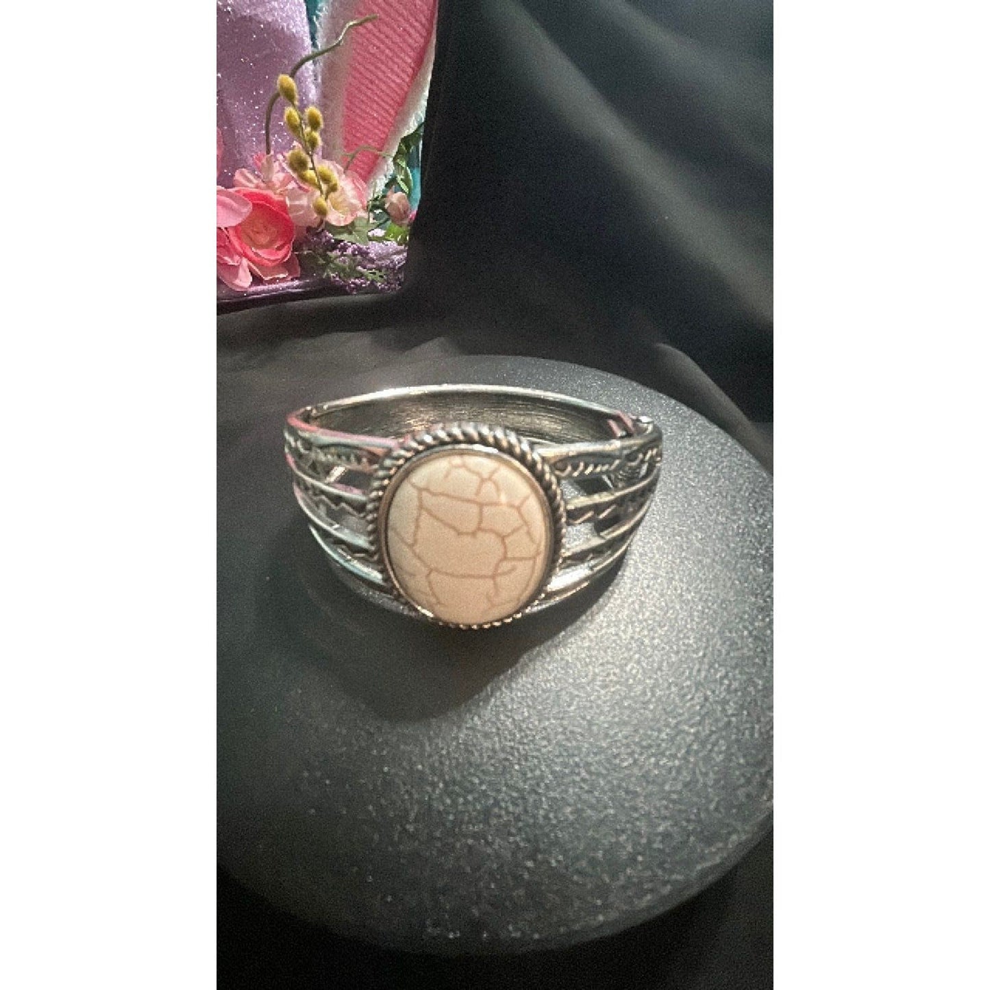 Aztec metal Cuff Bracelet