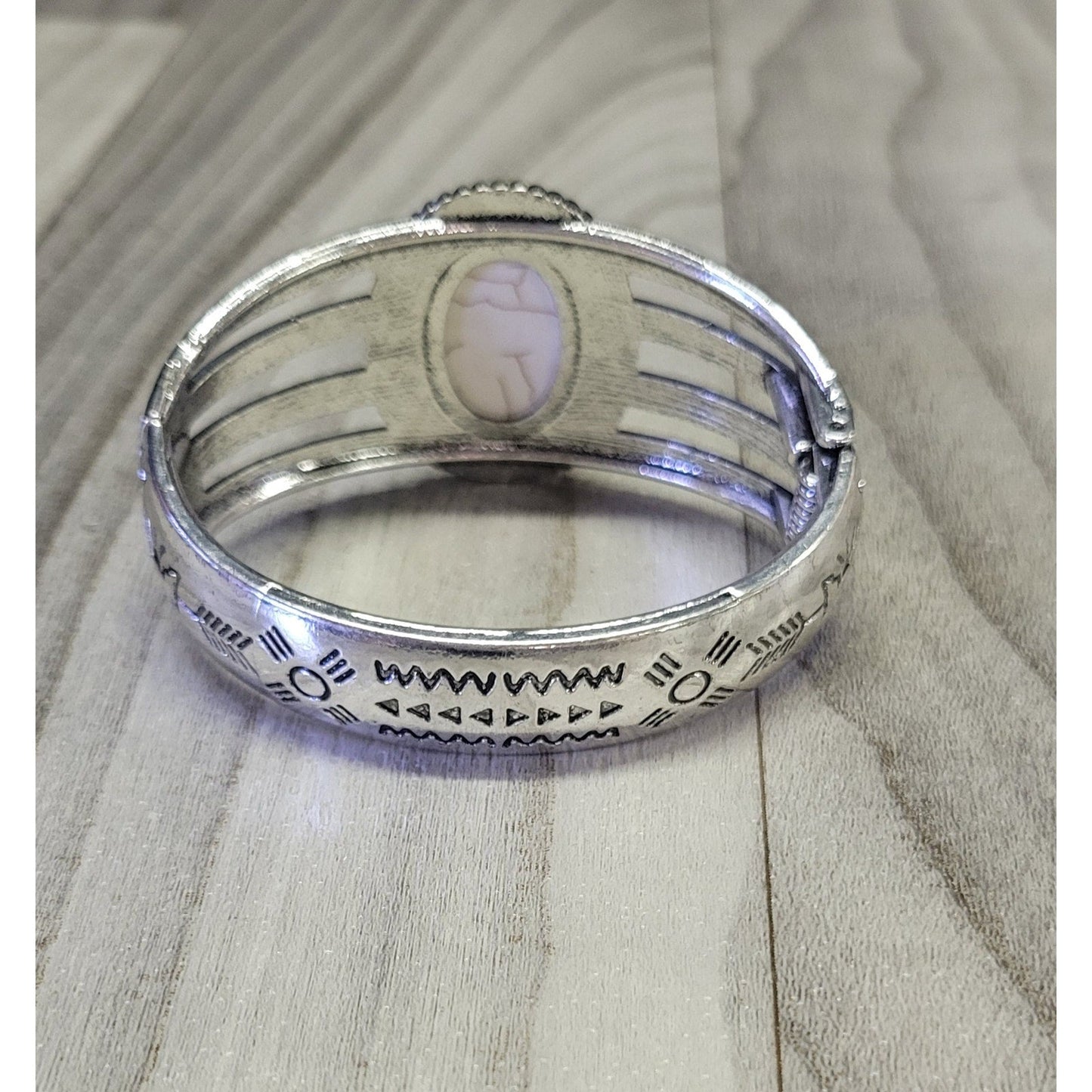 Aztec metal Cuff Bracelet