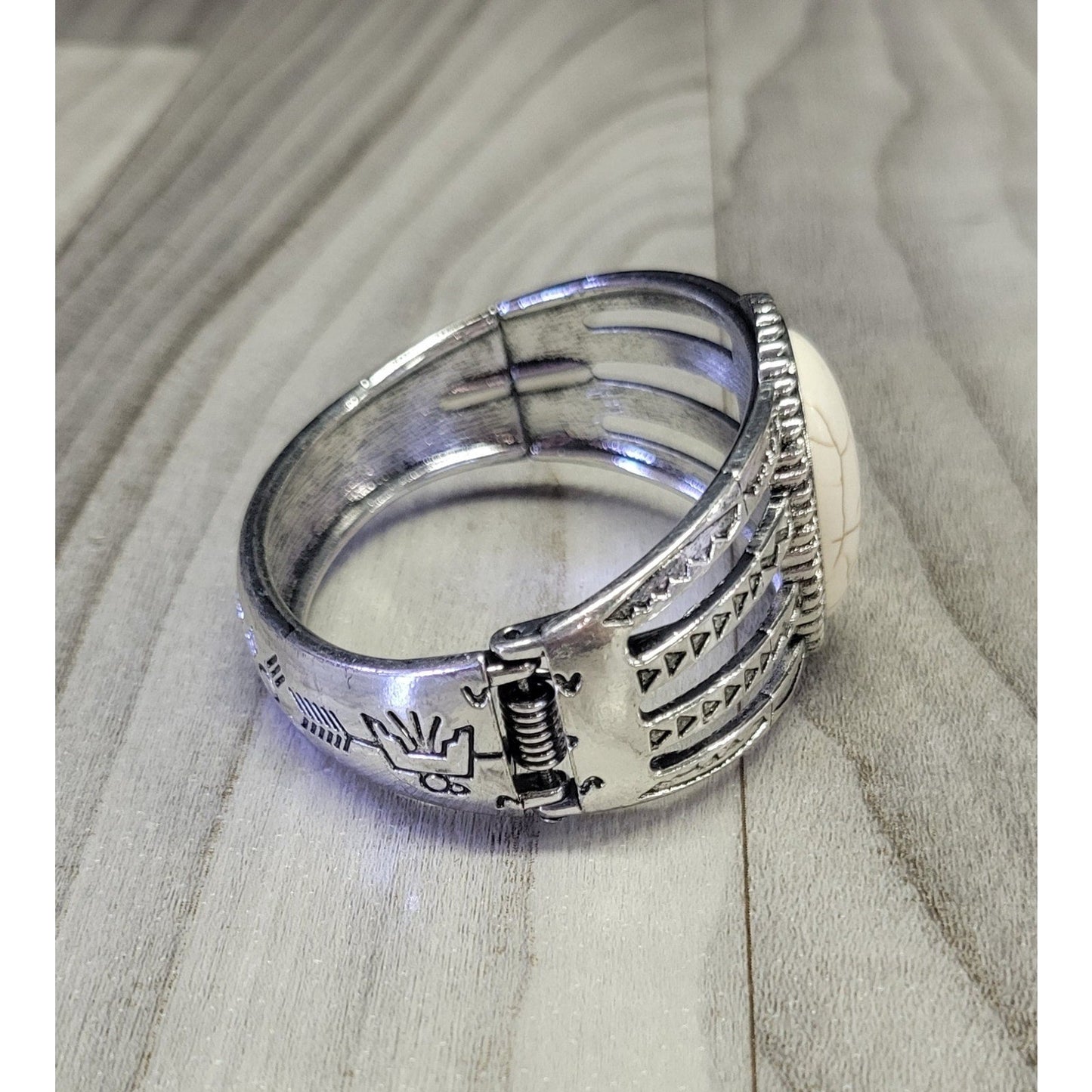 Aztec metal Cuff Bracelet