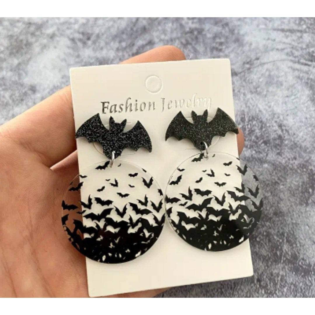 Let's get Batty Earrings Halloween Bat Earrings