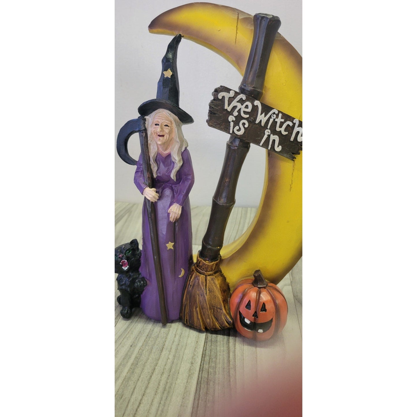 The Witch is in Resin Witch with Moon