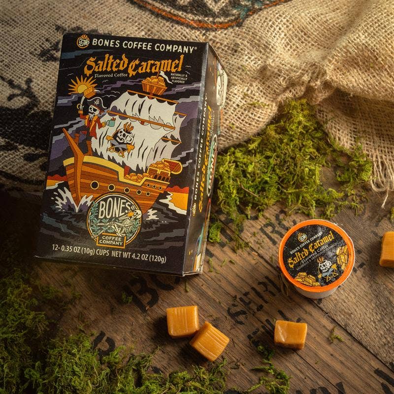 Salted Caramel Coffee Pods | 12 Count | Flavored Coffee