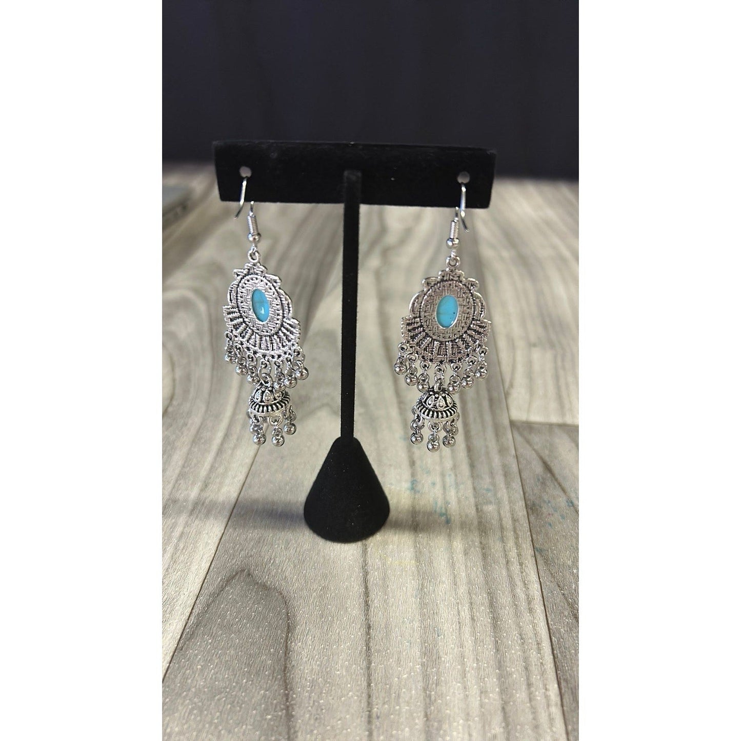Turquoise dangly earrings