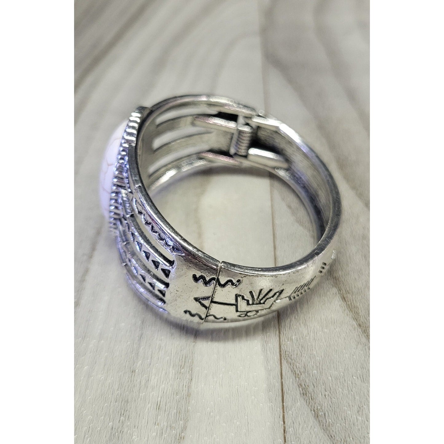 Aztec metal Cuff Bracelet