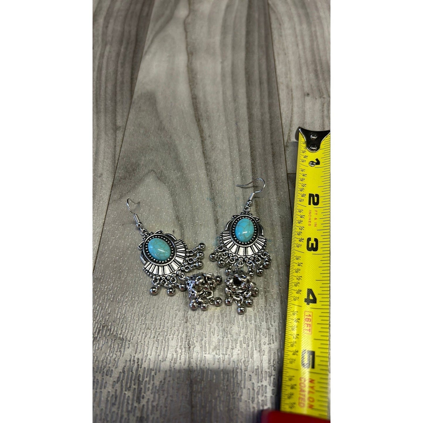 Turquoise dangly earrings