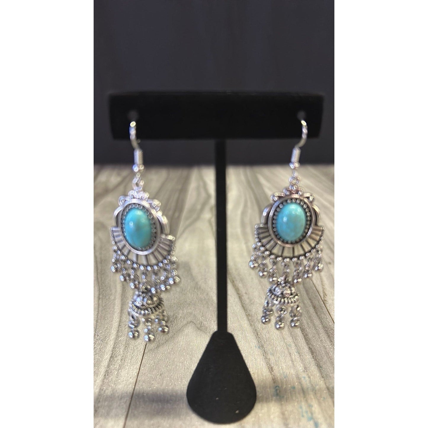 Turquoise dangly earrings