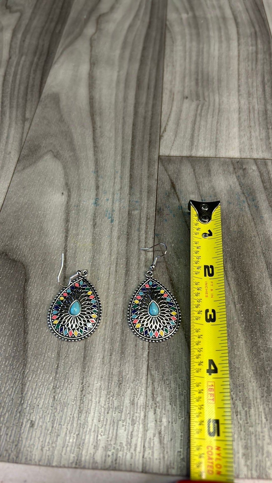 Multi colored earrings