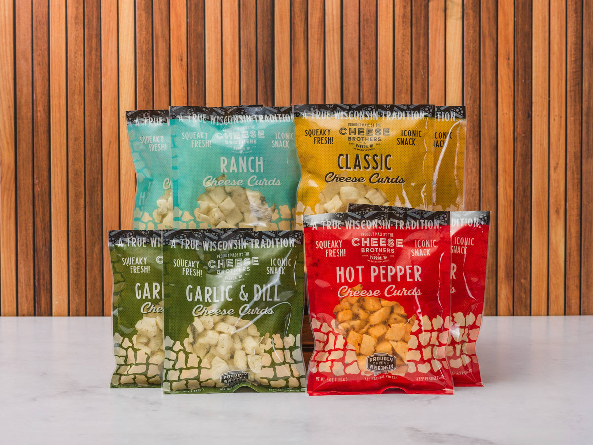 Wisconsin Cheese Curds Sampler (8-Pack)