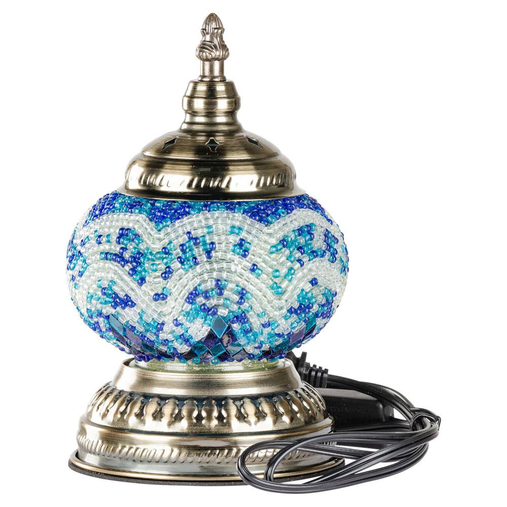ASSORTED MOSAIC LAMPS WITH LIGHT