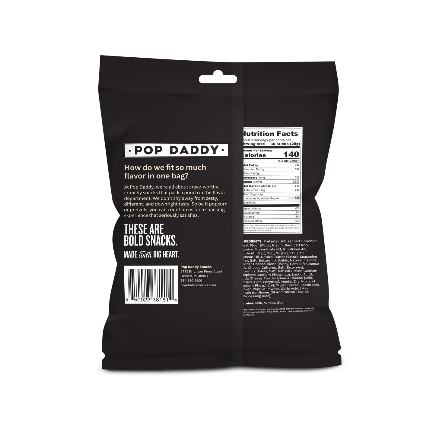 Seasoned Pretzels - 3oz - Beer Cheese (NEW 12CT)