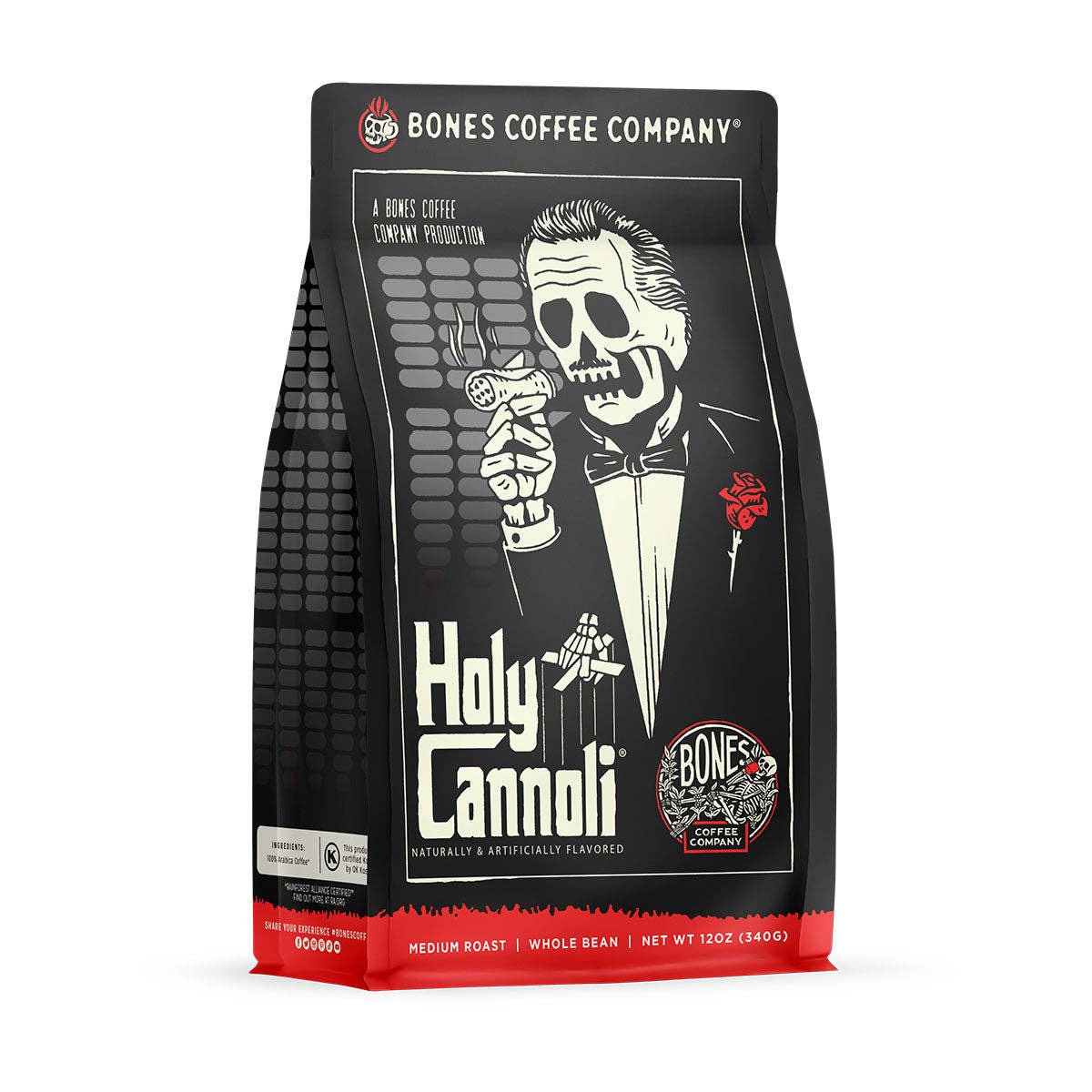 Holy Cannoli Flavored Coffee | 12oz | Whole Bean & Ground: Ground