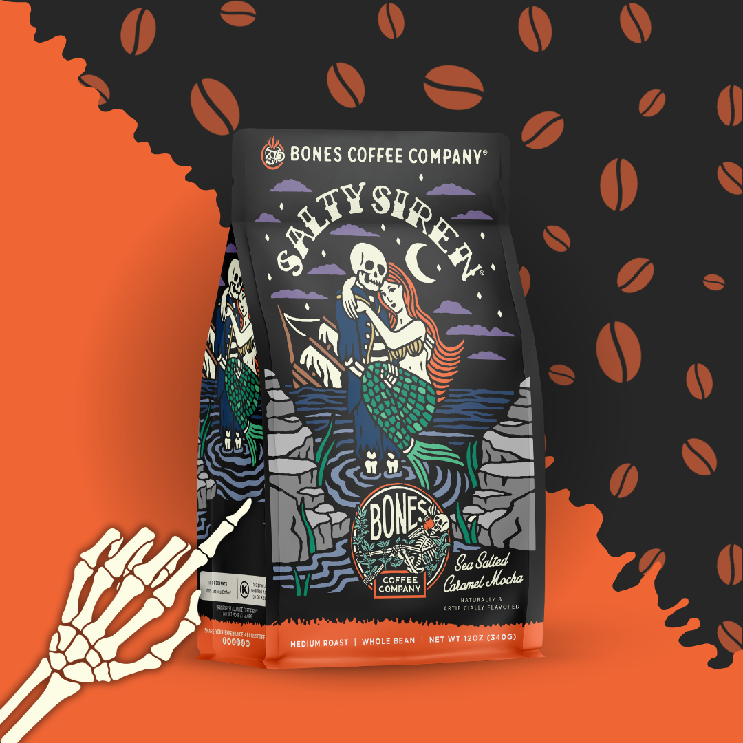 Salty Siren Flavored Coffee | 12oz | Whole Bean & Ground: Ground