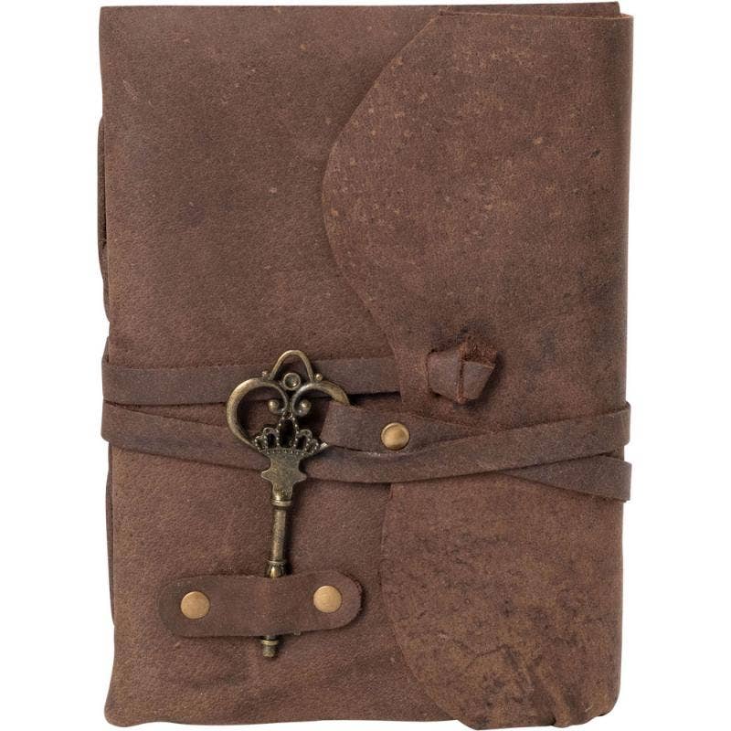 PLAIN LEATHER JOURNAL WITH KEY
