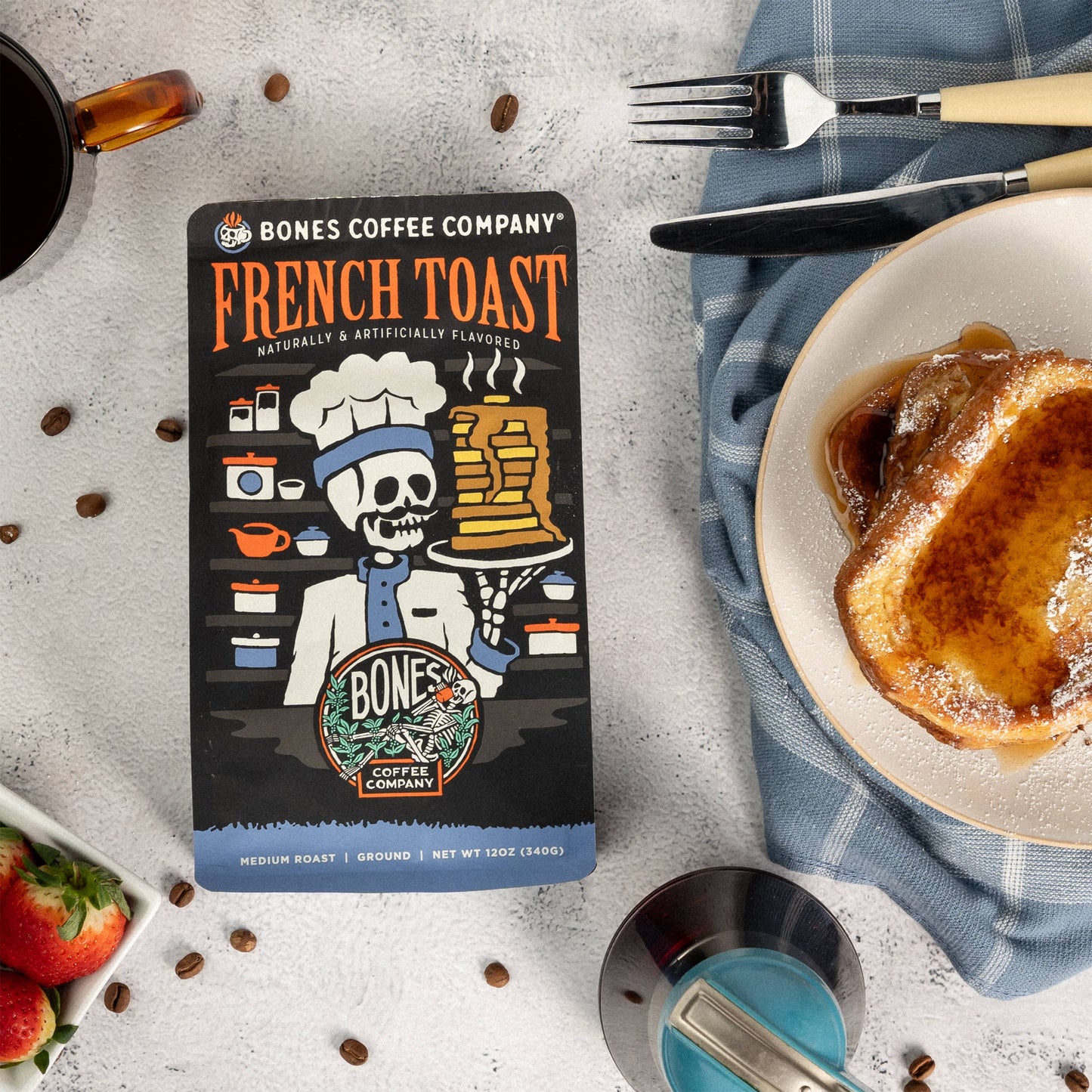 French Toast Flavored Coffee | 12oz | Whole Bean & Ground: Ground