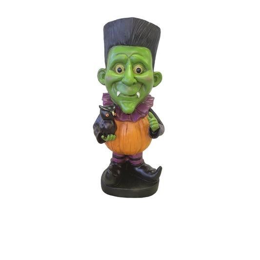 Resin Frankenstein in Pumpkin Suit