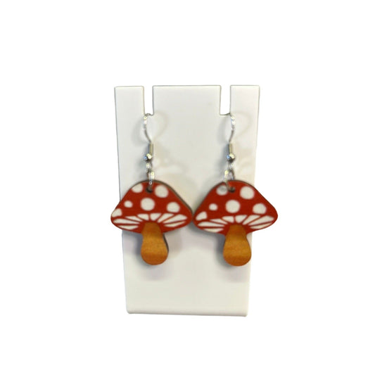 Mushroom earrings