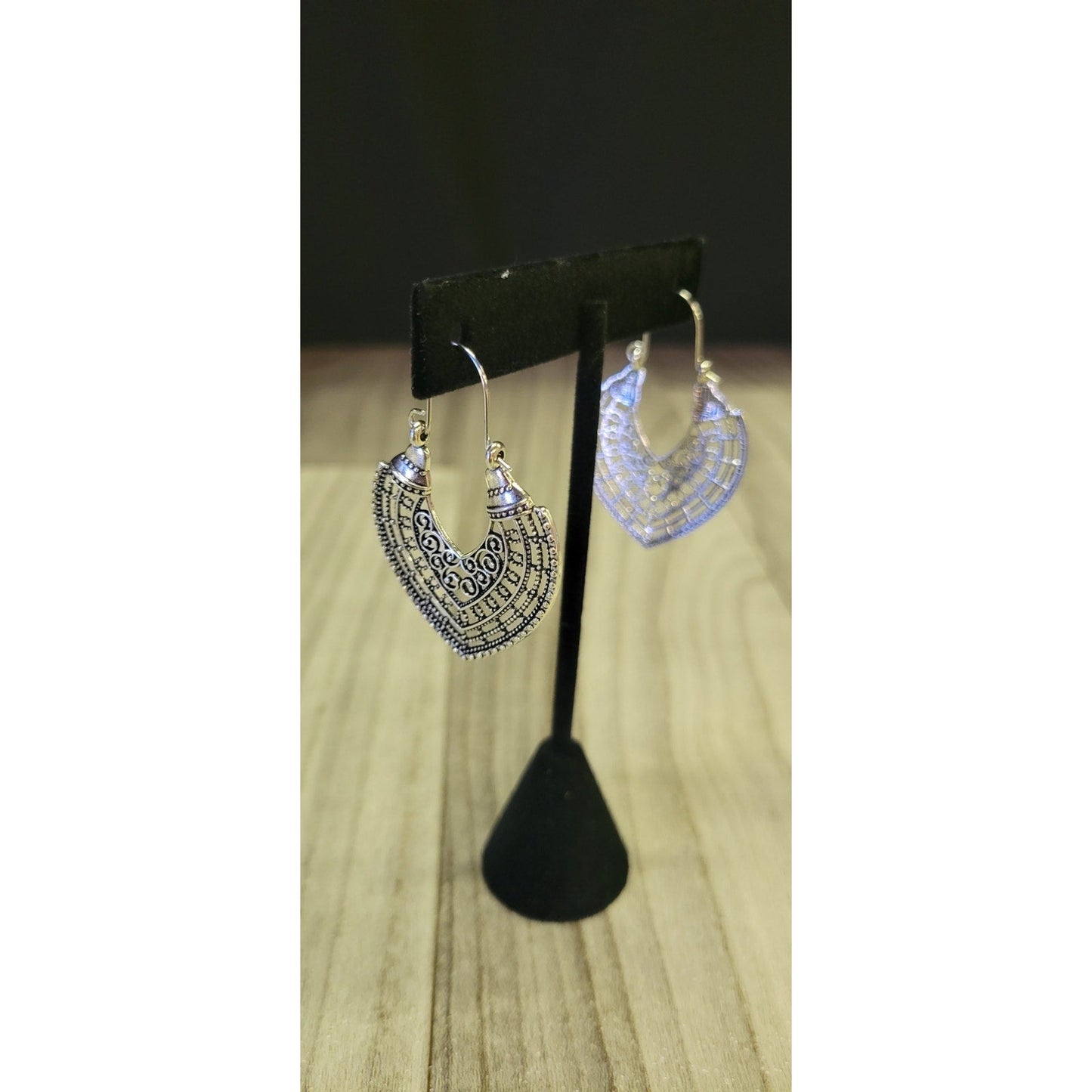 Silver Mandela Boho earrings