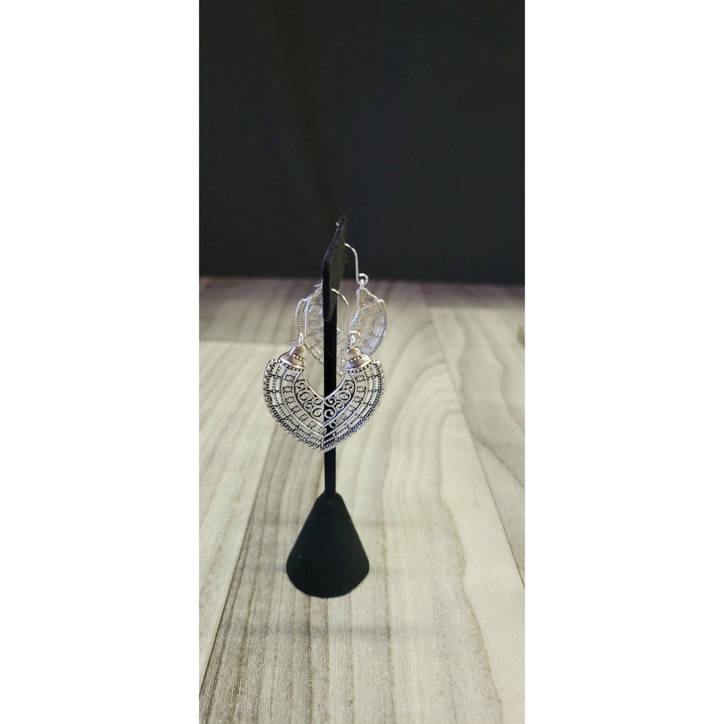 Silver Mandela Boho earrings