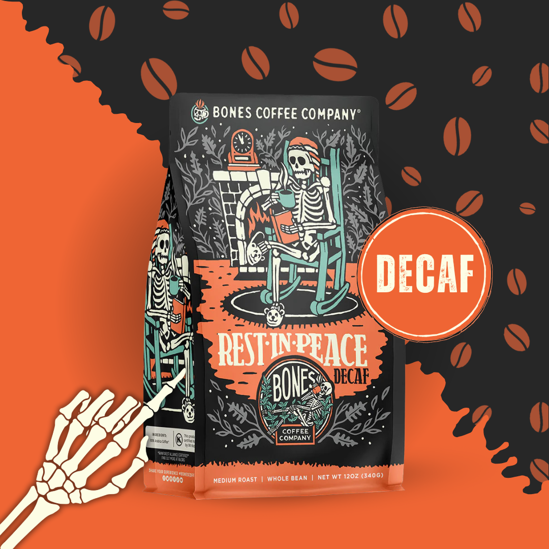 "Rest-In-Peace" Decaf Coffee | 12oz | Whole Bean & Ground: Ground