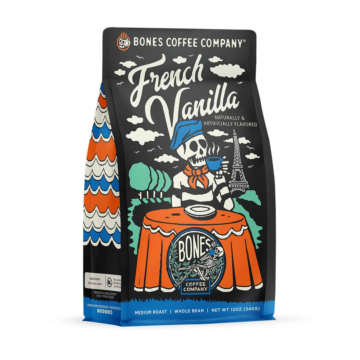 French Vanilla Flavored Coffee | 12oz | Whole Bean & Ground: Ground