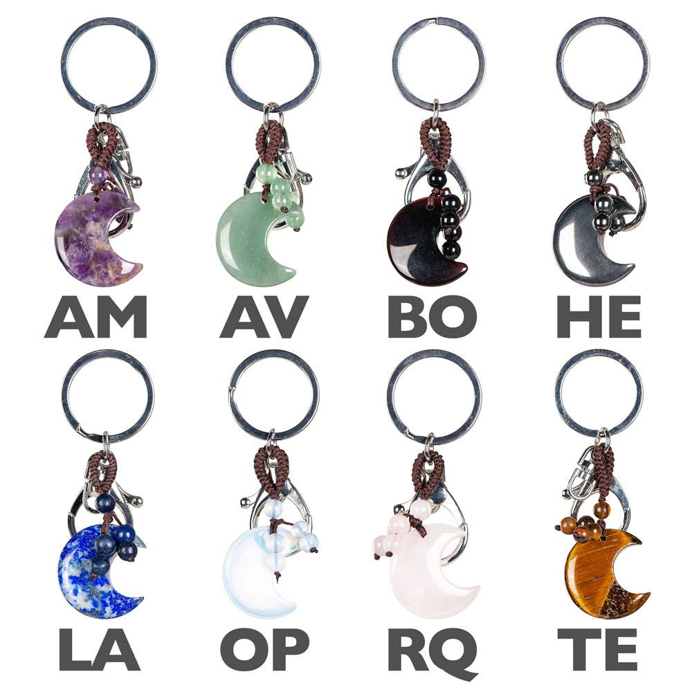 MOON KEYCHAIN: AVENTURINE