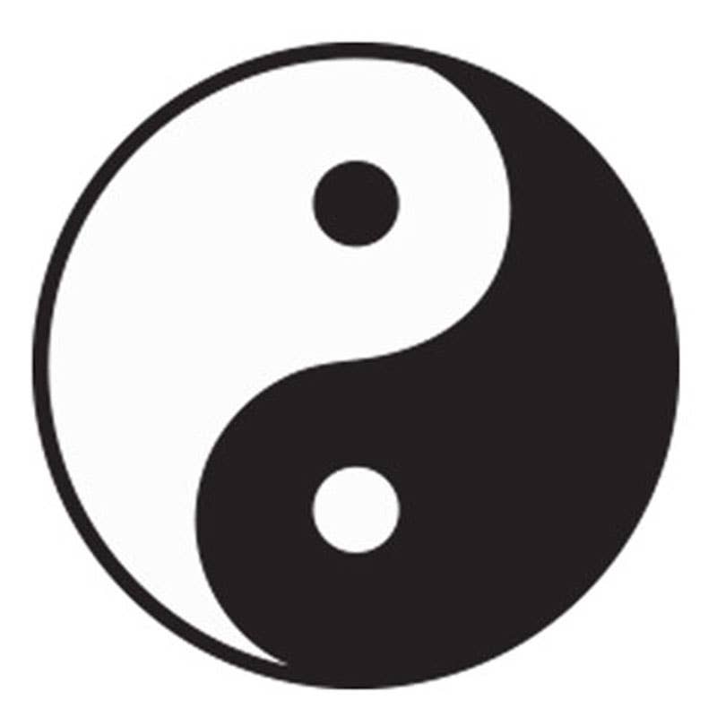 Yin Yang Embroidered Patch