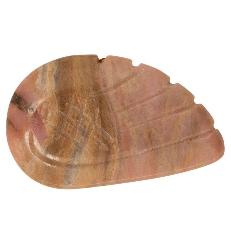 Carved Gemstone Angel Wings: Labradorite