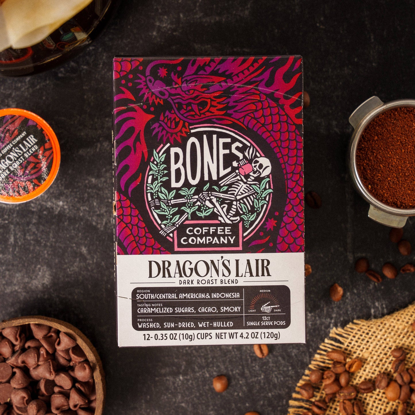 Dragon's Lair Coffee Pods | 12 Count | Flavored Coffee