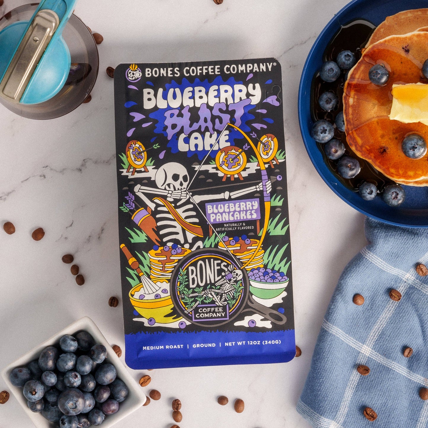 Blueberry Blast Cake Coffee | 12oz | Whole Bean & Ground: Ground