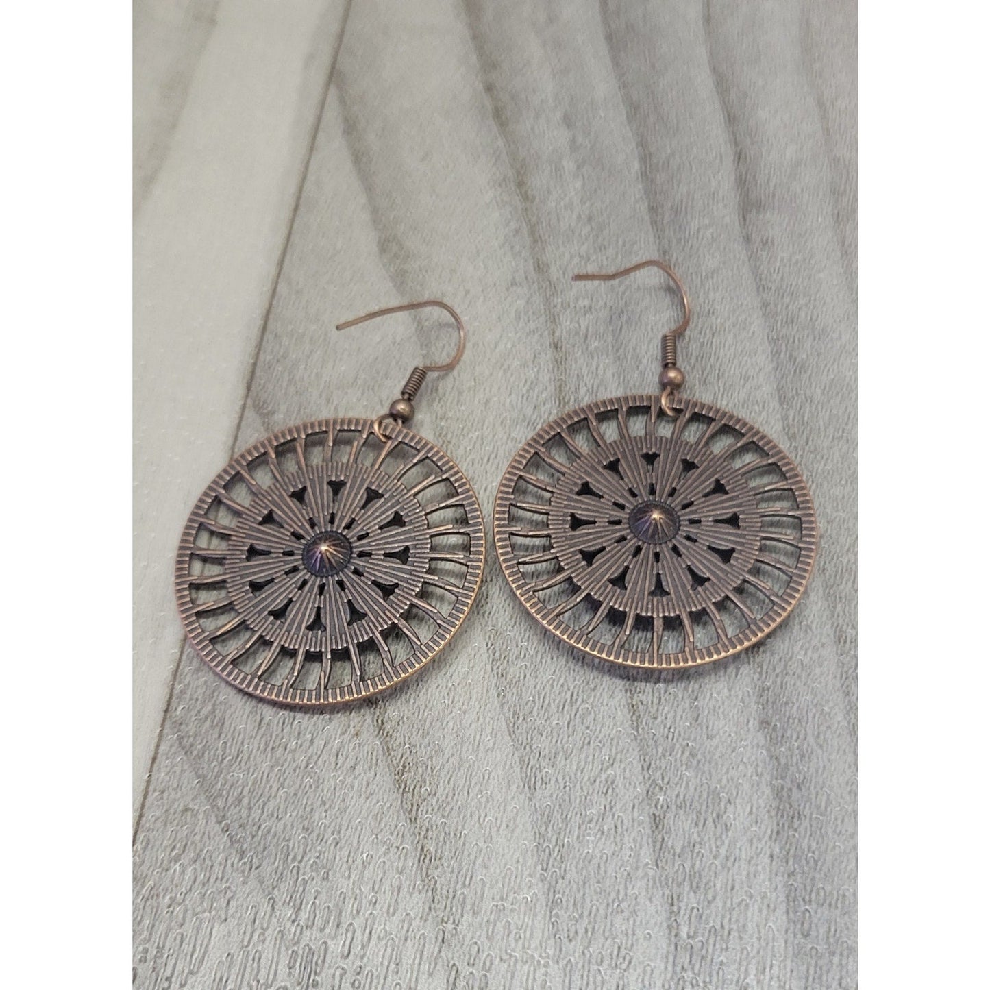 Boho wheel multicolor earrings