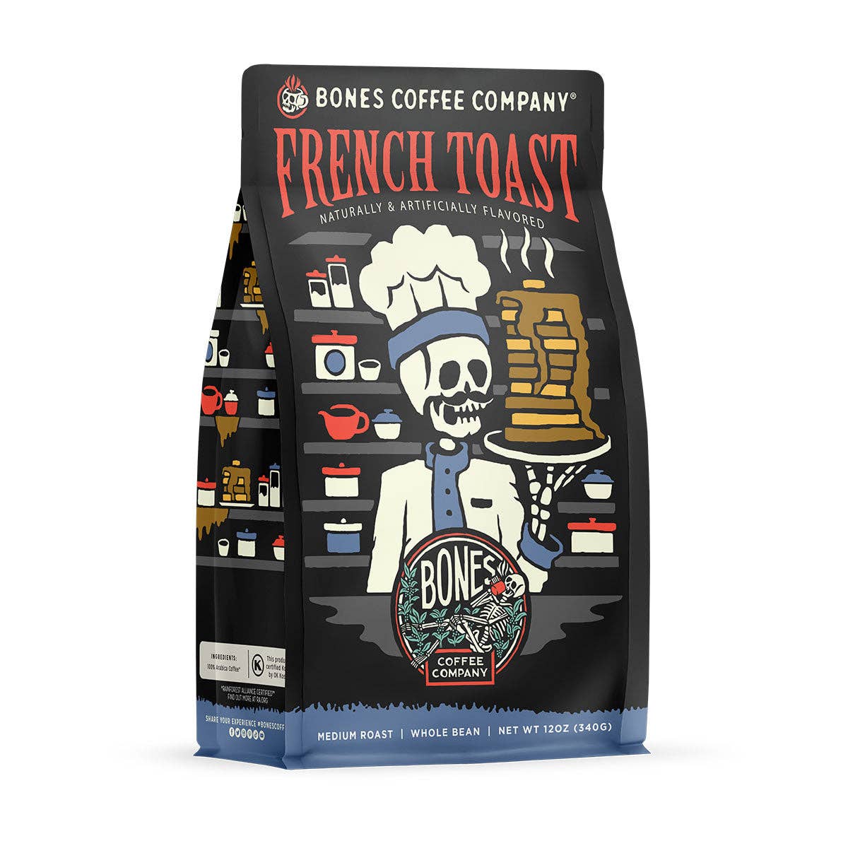 French Toast Flavored Coffee | 12oz | Whole Bean & Ground: Ground
