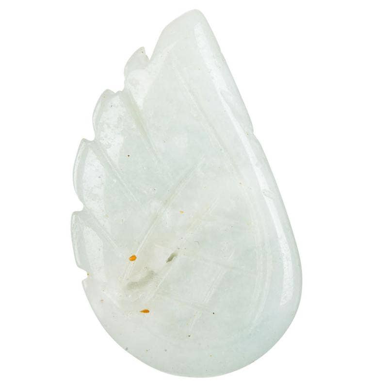 Carved Gemstone Angel Wings: Black Obsidian