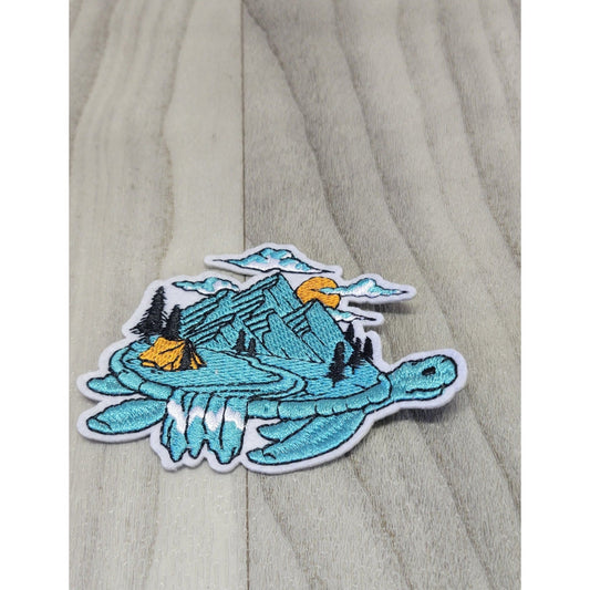 Sea Turtle Embroidery Iron on Patch