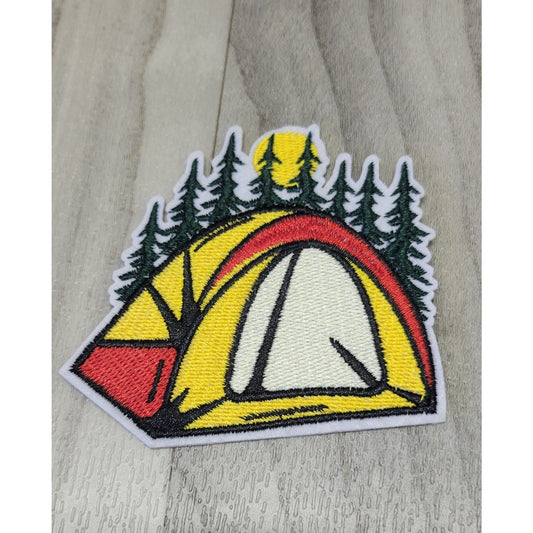 Tent Camping Embroidery Iron on Patch